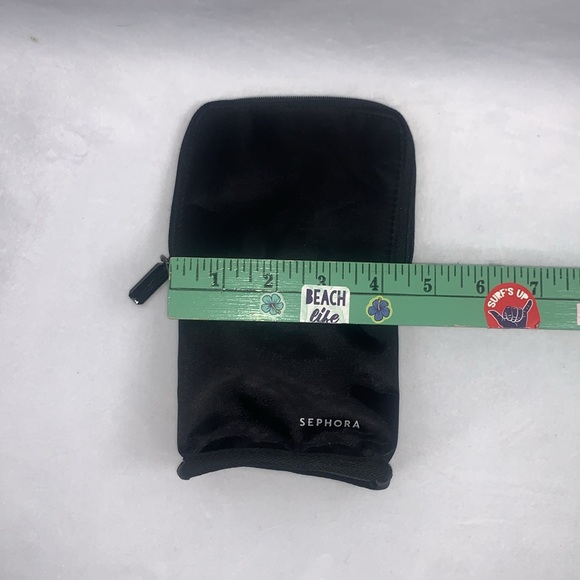 Sephora Makeup Brush Bag Black with Iridescent Interior Stand Up Carrying Case - Picture 9 of 10